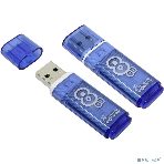 Флешка USB Smartbuy Glossy series Blue (SB8GbGS-B), 8 Gb, USB Type-A 2.0, R/W 25/15, синий, фото 1