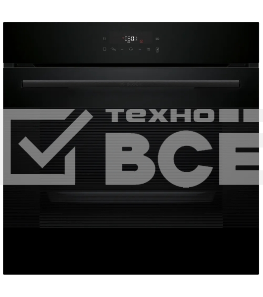 Электрический духовой шкаф Bosch HJG852YB0T Serie 6, 60 см, 66 л, черный,сенсорное управление, 8 режимов+AutoPilot 30(30 автоматических программ), LCD-дисплей, галогенное освещение, самоочистка EcoClean,Soft Open and Soft Close door,телескопические направляющие на 2 уровнях