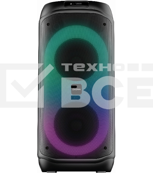 Минисистема Digma D-MC1722 черный 60Вт FM USB BT micro SD