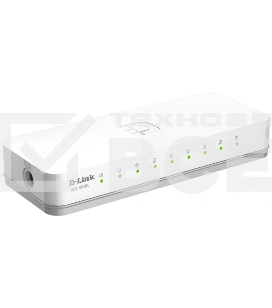Коммутатор D-Link DES-1008C Коммутатор, 8x100Base-TX, корпус пластик