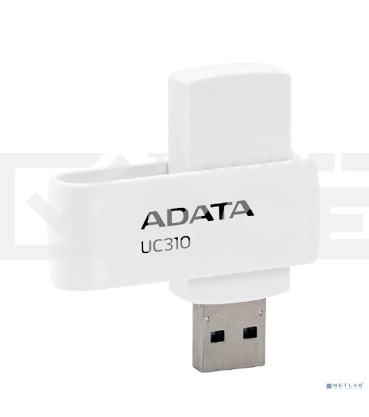 Флешка USB ADATA UC310 (UC310-64G-RWH), 64Gb, USB 3.2 Gen 1, R/W 100/30, белый