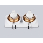 Встраиваемый точечный светильник Ambrella light TN102831/2 WH/GD белый/золото GU5.3/2 178*93*50, фото5