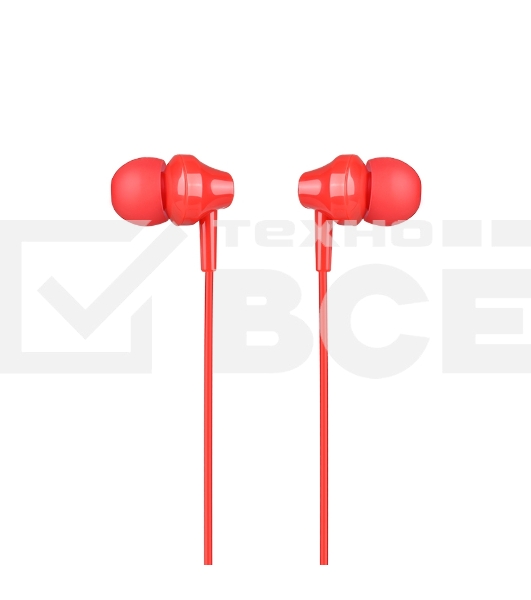 Проводные наушники-вставки с микрофоном Hoco M14 Red