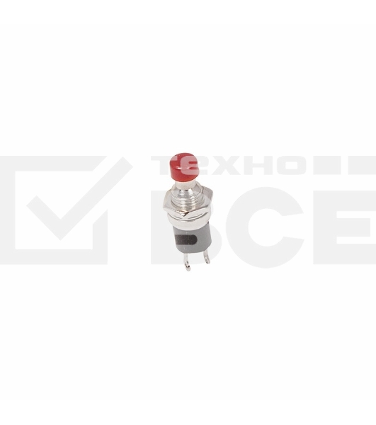 Выключатель-кнопка  металл 220V 2А (2с) (ON)-OFF  Ø7.2  красная  Micro  Rexant