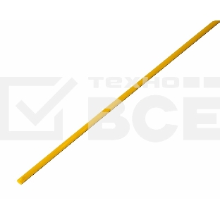 Термоусаживаемая трубка Rexant 1,5/0,75 мм, желтая, упаковка 50 шт. по 1 м