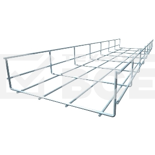 Лоток проволочный 100х60 L3000 сталь 4мм PL60х100х4.0 оцинк. КМ LO0661
