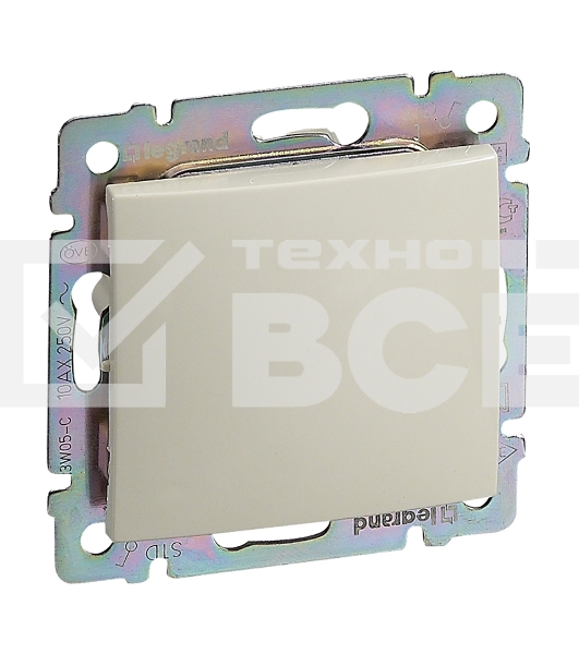 Выключатель Legrand Valena 10A, IP44, слоновая кость, 774101