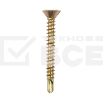 Саморез оконный KRANZ сверло, 3.9х32, желтый цинк, короб (500 шт./уп.), фото5