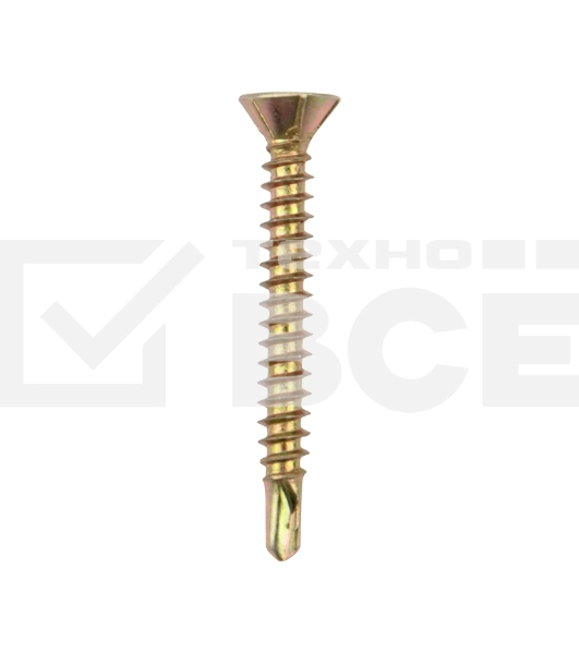 Саморез оконный KRANZ сверло, 3.9х32, желтый цинк, короб (500 шт./уп.)