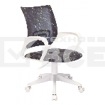 Кресло детское Бюрократ KD-W4 черный/синий регата крестовина пластик белый пластик белый, фото 1