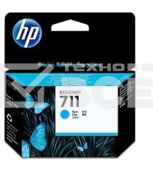 Картридж струйный HP №711 CZ130A голубой для HP DJ T120/T520 (29мл)