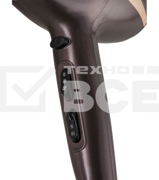 Фен Red Solution RF-529 коричневый/бежевый, 2200 Вт, ионизация