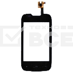 Сенсорное стекло (тачскрин) для Fly IQ431 IQ432, черное, фото2