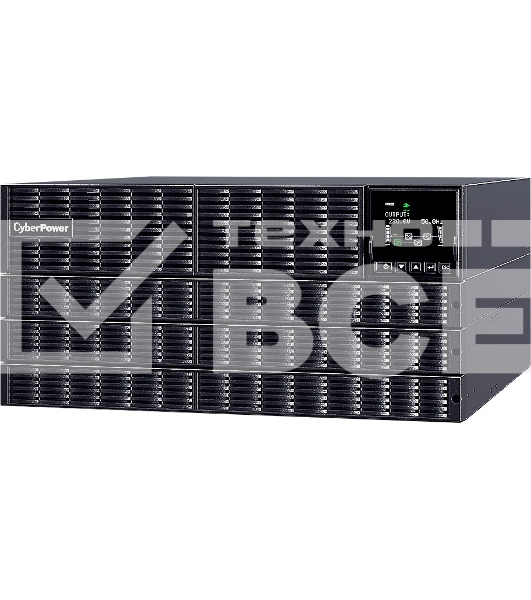 Источник бесперебойного питания CyberPower OLS10KERT5U Online 10000VA/10000W USB/RS-232/Dry/EPO/SNMP/CloudCard/(4 IEC С13, 4 IEC C19, terminal block)/bat.detect./МВ NEW