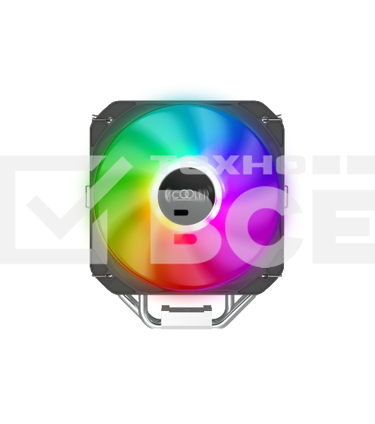 Кулер PCCooler Paladin 400 ARGB S115X/1200/1700/AM4 (20 шт/кор, TDP 200W, 130mm PWM ARGB FAN, 4 тепловые трубки 6мм, 800-1600RPM, 18-28,6dBa)
