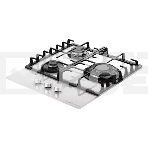 Варочная поверхность Kuppersberg FG 46 W газ, High-Tech, 45 см, автоматический электроподжиг, газ-контроль, форсунки под сжиженый газ, SABAF конфорки, чугунные решетки, цвет белый, цвет фурнитуры белый, фото5