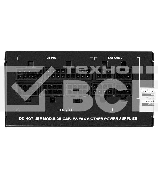 Блок питания 550W ExeGate M550 GOLD (SFX, APFC, КПД 90% (80 PLUS GOLD), 9см fan, 24pin, (4+4)pin, 2xPCI-E, 6xSATA, 3xIDE, 1xFDD, Full Cable Management, black, ATX adapter, Retail box)
