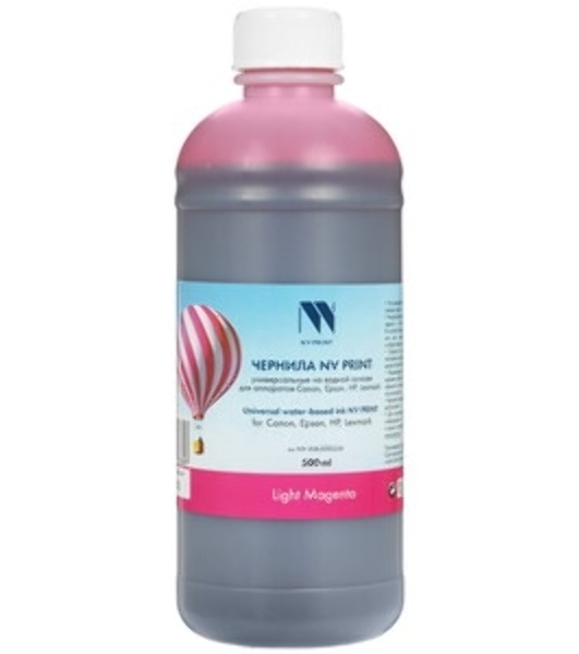 Чернила NVPrint универсальные на водной основе NV-INK500ULM для аппаратов Сanon/Epson/НР/Lexmark (500 ml) Light Magenta