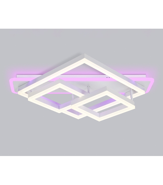 Светильник Ambrella light FA8531 WH белый 132W 3000K-6400K+RGB 630*570*160 (ПДУ РАДИО 2.4G)