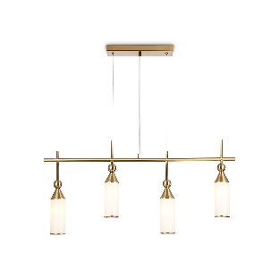 Светильник Ambrella light LH55274/4 BS/FR латунь/белый матовый E14*4 max 40W 845*65*1150
