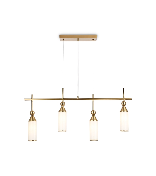 Светильник Ambrella light LH55274/4 BS/FR латунь/белый матовый E14*4 max 40W 845*65*1150