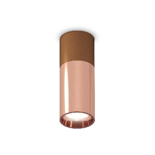 Светильник Ambrella Light XS6326060 PPG/SCF золото розовое полированное/кофе песок MR16 GU5.3 (C6304, C6326, A2010, N6114)