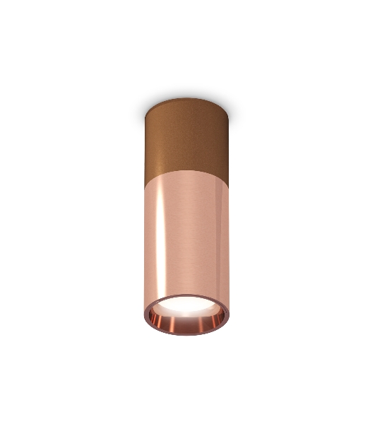 Светильник Ambrella Light XS6326060 PPG/SCF золото розовое полированное/кофе песок MR16 GU5.3 (C6304, C6326, A2010, N6114)