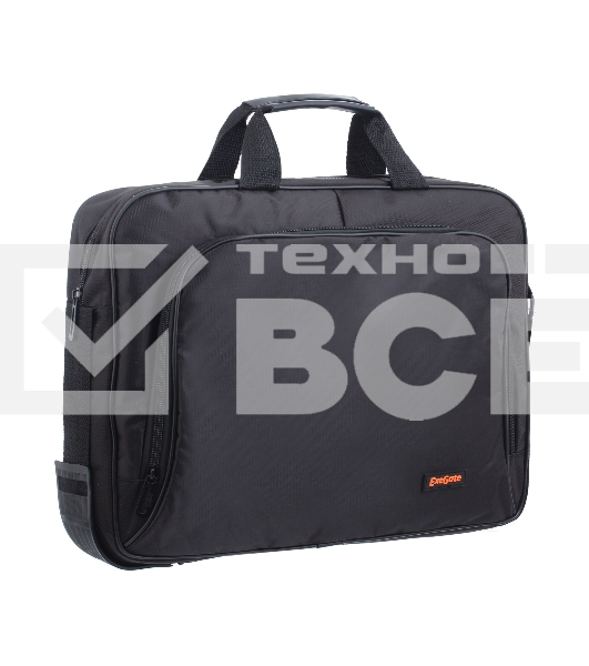 Сумка ExeGate EX264611RUS Office F1596 Black, черная, полиэстер, для ноутбуков до 15.6