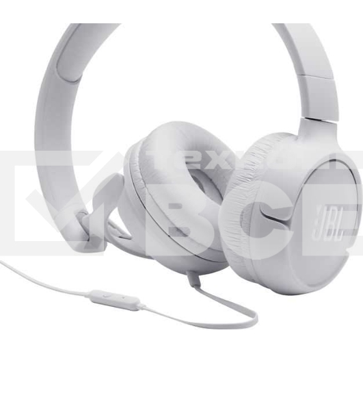 Наушники JBL накладные T500, 32 Ом, белый