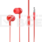 Проводные наушники-вставки с микрофоном Hoco M14 Red, фото2