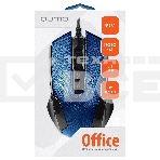 Мышь проводная Qumo Office M14 синий, 1000 dpi, USB, кнопки - 3, фото2