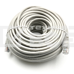 Патч-корд Buro UTP cat5E 30м серый RJ-45 (m)-RJ-45 (m)