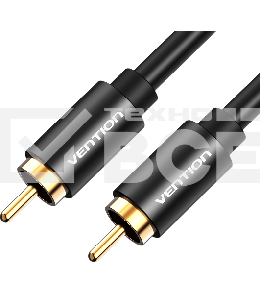 Кабель Vention аудио RCA M/RCA M - 1м черный