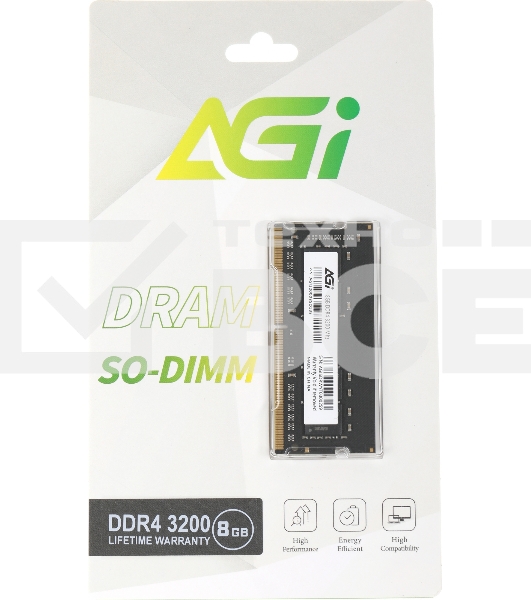 Оперативная память AGI, DDR4, 8GB (1x8GB), 3200MHz, CL22, SO-DIMM