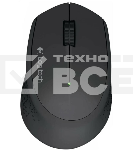 Мышь беспроводная Logitech M280 серый, 1000 dpi, радиоканал, USB, кнопки - 3