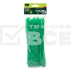 Хомуты Сибртех 200 х 3,6 мм, пластиковые, зеленые, 100 шт., фото 1