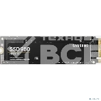 Накопитель SSD Samsung 980, 1000GB, PCIe 3.0 x4, M.2 2280, NVMe, R/W 3500/3000, фото2