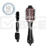 Фен-расческа Galaxy Line GL 4414, черный, 1200 Вт, 2 скорости потока воздуха, 3 температурных режима, шнур, вращающийся на 360°, насадка овальная со щетиной и зубчиками, полая насадка-расческа, полукруглая насадка-щетка, массажная насадка-щетка, фото8