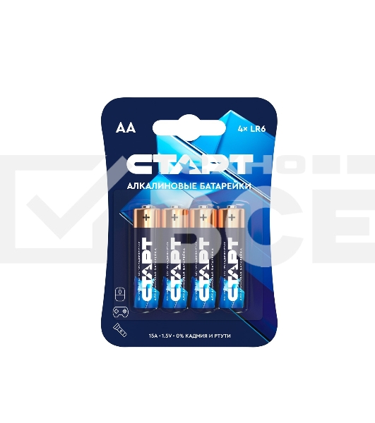 Батарейки СТАРТ LR6-BL4 40/720 (4 шт)
