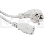 Шнур питания Lanmaster LAN-PP13/SHA-1.0-WH C13-Schuko проводник.:3x0.75мм2 1м 220В 10А белый, фото2