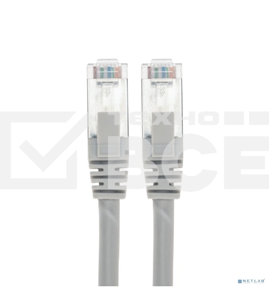Патч-корд F/UTP REXANT категория 6, RJ45-RJ45, экранированный, 26AWG, LSZH, серый, 1 м