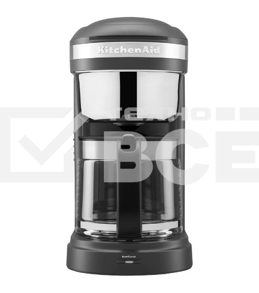 Кофеварка капельная KitchenAid 5KCM1209EOB черный, исп. кофе - молотый, 1,7 л, 1100 Вт