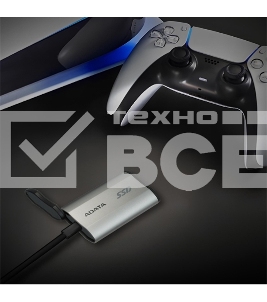 Внешний накопитель SSD ADATA 1Tb SD810 USB Type-C (2000/2000 Mb/s) metal case grey (SD810-1000G-CSG)
