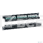 Комм. патч-панель Cabeus, 19', 1HU, портов: 48хRJ45, кат. 6, неэкр., черный, (PLHD-48-Cat.6-Dual), фото 1