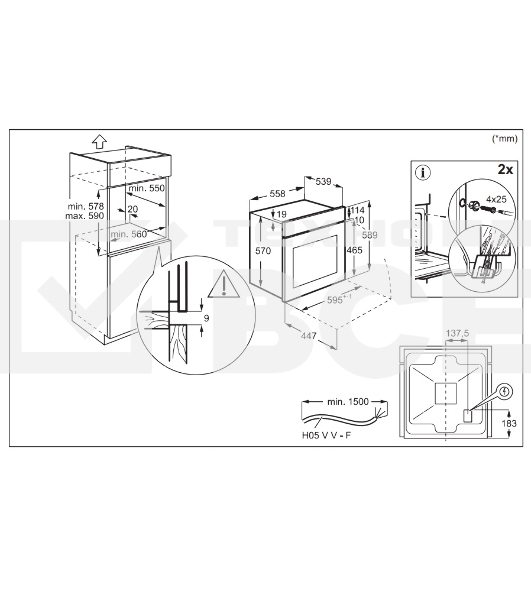 Духовой шкаф с паром Electrolux EOD5C70BZ SteamBake,цвет -черный, утапливаемые переключатели, таймер отключения, отложенный старт, будильник, хромированные направляющие из нержавеющей стали Easy Entry, телескопические направляющие FlexiRunners (1 ур) с изменением высоты установки, 3 стекла, каталитическая очистка