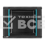 Шкаф телекоммуникационный 19' настенный 9U ExeGate EC-WM-9U.450.G.BLACK (19', 9U, 600x450x500 мм (ШхГхВ), передняя дверь закаленное стекло, съемные боковые панели, пыле- и влагозащита IP23, черный RAL 9004), фото12