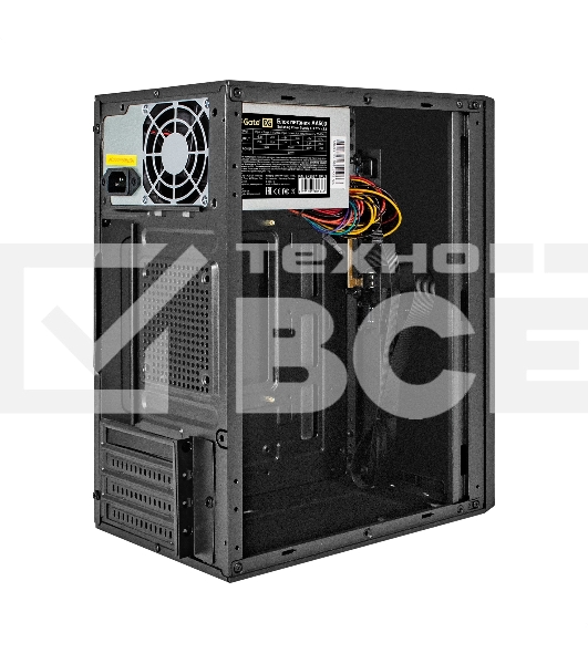 Компьютерный корпус Minitower ExeGate BAA-303-AA500 (mATX, БП AA500 с вент. 8см, 2хUSB, HD Audio, черный)