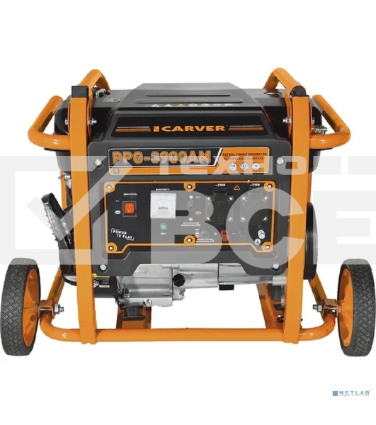 Электрогенератор бензиновый Carver PPG- 3900АM, 3 кВт, 95 дБ, 51 кг