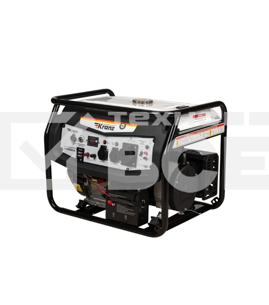 Генератор бензиновый Kranz KR8000EA, 8кВт, 25л, коннектор автоматики, электростартер