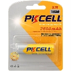 Литий-ионный аккумулятор PKCELL 18650 2600-1B тип - 18650 1 шт в блистере, без защиты, фото3
